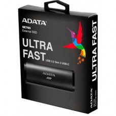 Накопичувач SSD USB 3.2 256 GB ADATA (ASE760-256GU32G2-CBK) - Фото