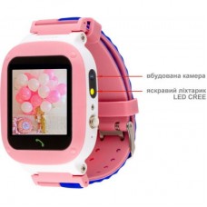 Смарт-годинник AmiGo GO004 Splashproof Camera+LED Pink - Фото