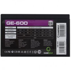 Блок живлення GAMEMAX 600 W (GE-600) - Фото