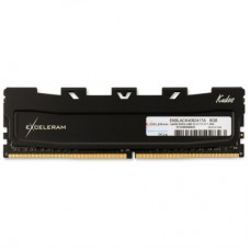 Модуль пам'яті для комп'ютера DDR4 8GB 2400 MHz Black Kudos eXceleram (EKBLACK4082417A) - Фото
