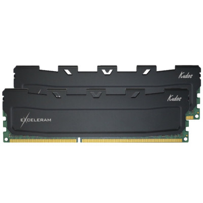 Модуль пам'яті для комп'ютера DDR3 16 GB (2x8GB) 1600 MHz Black Kudos eXceleram (EKBLACK3161611AD)