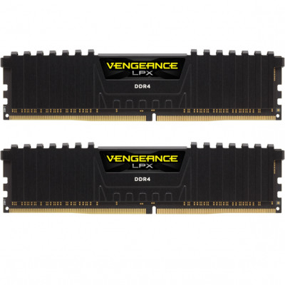 Модуль памяти для компьютера DDR4 16GB (2x8GB) 3600 MHz Vengeance LPX Black Corsair (CMK16GX4M2Z3600C18)