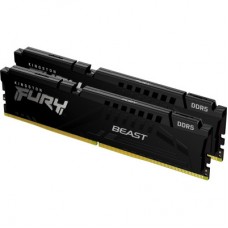 Модуль пам'яті для комп'ютера DDR5 32 GB (2x16GB) 5600 MHz Beast Black Kingston Fury (ex.HyperX)