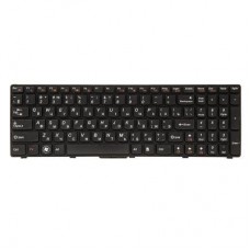 Клавіатура ноутбука PowerPlant Lenovo B570, B590, V570 чорний, чорний фрейм (KB311538) - Фото