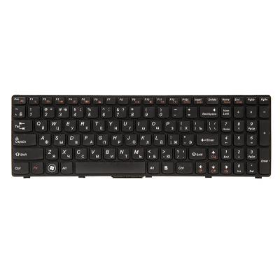 Клавіатура ноутбука PowerPlant Lenovo B570, B590, V570 чорний, чорний фрейм (KB311538)