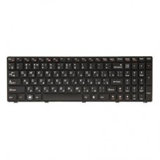 Клавіатура ноутбука PowerPlant Lenovo G580, N580 чорний, чорний фрейм (KB311071) - Фото