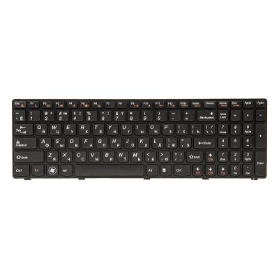 Клавіатура ноутбука PowerPlant Lenovo G580, N580 чорний, чорний фрейм (KB311071)