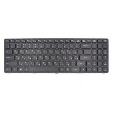 Клавіатура ноутбука PowerPlant Lenovo IdeaPad 100-15IBD чорний, чорний фрейм (KB310623) - Фото