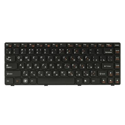 Клавіатура ноутбука PowerPlant Lenovo IdeaPad G470 чорний, чорний фрейм (KB311897)