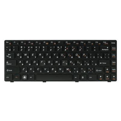 Клавіатура ноутбука PowerPlant Lenovo IdeaPad G480 чорний, чорний фрейм (KB311880)