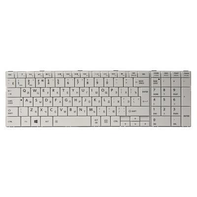 Клавіатура ноутбука PowerPlant TOSHIBA Satellite C850, C870 білий, білий фрейм (KB311781)