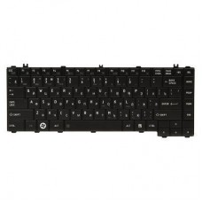 Клавіатура ноутбука PowerPlant TOSHIBA Satellite L600 чорний, чорний фрейм (KB311958) - Фото