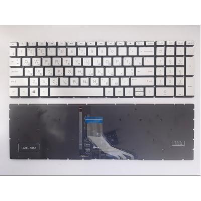 Клавиатура ноутбука HP Pavilion 15-DA; 250/255 G7 серебр (A46127)
