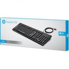 Клавіатура HP 100 USB Black (2UN30AA) - Фото