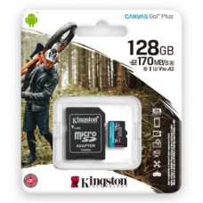 Картка пам'яті Kingston 128 GB microSDXC class 10 UHS-I U3 A2 Canvas Go Plus (SDCG3/128GB) - Фото