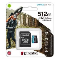 Картка пам'яті Kingston 512GB microSDXC class 10 UHS-I U3 A2 Canvas Go Plus (SDCG3/512GB) - Фото