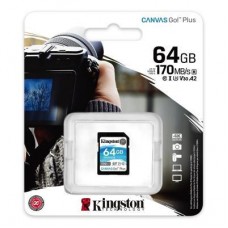 Картка пам'яті Kingston 64 GB SDXC class 10 UHS-I U3 Canvas Go Plus (SDG3/64GB) - Фото