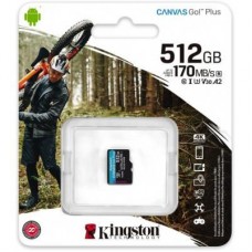 Картка пам'яті Kingston 512GB microSDXC class 10 UHS-I/U3 Canvas Go Plus (SDCG3/512GBSP) - Фото