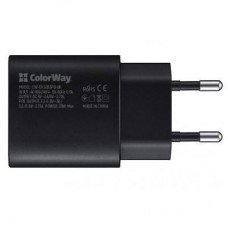 Зарядний пристрій ColorWay Power Delivery Port PPS USB Type-C (25 W) black (CW-CHS033PD-BK) - Фото