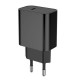 Зарядний пристрій ColorWay Power Delivery Port USB Type-C (20 W) V2 black (CW-CHS026PD-BK)