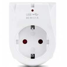 Зарядний пристрій REAL-EL 2*USB 10W (CS-25) - Фото