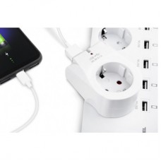 Зарядний пристрій REAL-EL 2*USB 10W (CS-25) - Фото