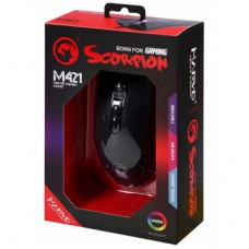 Мышка Marvo M421 Multi-LED USB Black (M421) - Фото