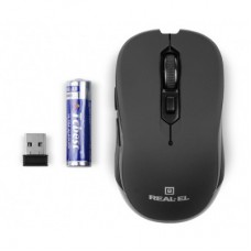 Мышка REAL-EL RM-330 Wireless Black - Фото