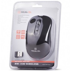 Мышка REAL-EL RM-330 Wireless Black - Фото