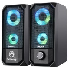 Акустична система Marvo SG-265 Multi-LED USB Black - Фото