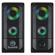 Акустична система Marvo SG-265 Multi-LED USB Black - Фото