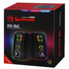 Акустична система Marvo SG-265 Multi-LED USB Black - Фото