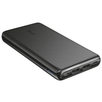 Банк заряда 10000 mAh, Trust Esla Thin, Black
