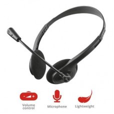 Наушники Trust Primo Chat 3.5mm BLACK (21665) - Фото
