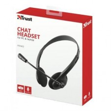 Наушники Trust Primo Chat 3.5mm BLACK (21665) - Фото