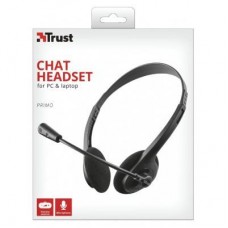 Наушники Trust Primo Chat 3.5mm BLACK (21665) - Фото