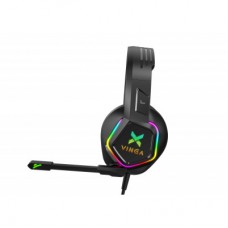 Наушники Vinga HSCU-160 Gaming LED Black (HSCU-160) - Фото