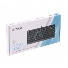 Клавіатура A4Tech FKS11 USB Grey - Фото