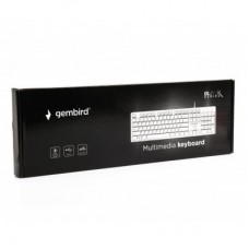 Клавіатура Gembird KB-MCH-03-W-UA USB White (KB-MCH-03-W-UA) - Фото