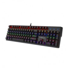 Клавиатура Vinga KBGM160 LED Outemu Blue USB Black (KBGM160V2 Black) - Фото