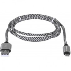 Дата кабель USB 2.0 AM to Micro 5P 1.0m USB08-03T PRO white Defender (87803) - Фото