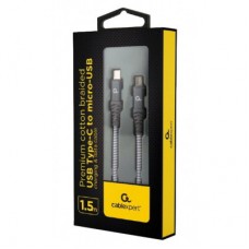 Дата кабель USB 2.0 Micro USB to USB-C 1.5m Cablexpert (CC-USB2B-CMMBM-1.5M) - Фото