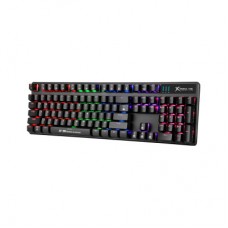 Клавиатура Xtrike GK-980 6 colors-LED Mechanical Red Switch USB Black (GK-980) - Фото