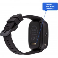 Смарт-годинник Amigo GO008 MILKY GPS Wi-Fi Black (873291) - Фото