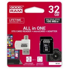 Картка пам'яті GOODRAM 32 GB microSDHC class 10 UHS-I (M1A4-0320R12) - Фото