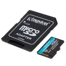 Картка пам'яті Kingston 256 GB microSDXC class 10 UHS-I U3 A2 Canvas Go Plus (SDCG3/256GB) - Фото