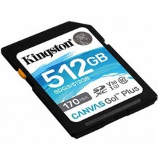 Картка пам'яті Kingston 512GB SDXC class 10 UHS-I U3 Canvas Go Plus (SDG3/512GB) - Фото