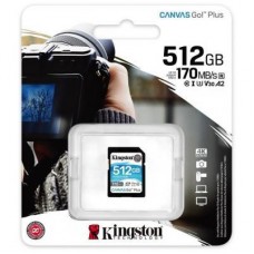 Картка пам'яті Kingston 512GB SDXC class 10 UHS-I U3 Canvas Go Plus (SDG3/512GB) - Фото