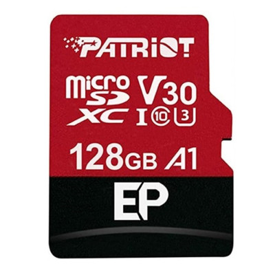 Картка пам'яті Patriot 128 GB microSDXC class 10 UHS-I/U3 EP A1 (PEF128GEP31MCX)