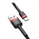 Дата кабель USB 2.0 AM to Type-C 1.0m Cafule 3A red+black Baseus (CATKLF-B91) Дата кабель USB 2.0 AM to Type-C 1.0m Cafule 3A red+black Baseus (CATKLF-B91)